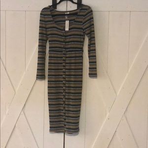 New With Tags Striped Dress